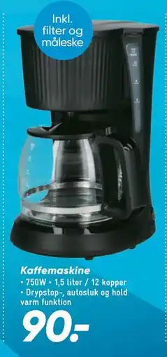 Bilka Kaffemaskine, DKK 90 tilbud