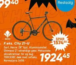 Bilka City 21-U, DKK 1924.45 tilbud