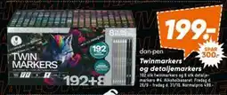 Bilka Twinmarkers og detaljemarkers, DKK 199 tilbud