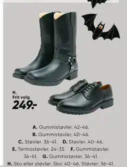 Bilka Sko eller støvler, DKK 249 tilbud