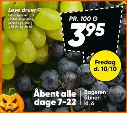 Bilka Løse druer, DKK 3.95 tilbud
