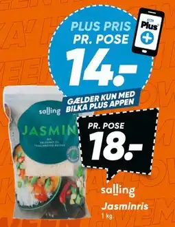 Bilka Jasminris, DKK 18, App-pris tilbud