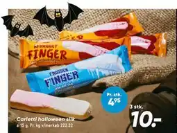 Bilka Carletti halloween slik, DKK 10 tilbud