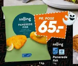 Bilka Panerede fisk, DKK 65 tilbud