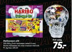 Bilka Halloween slik, DKK 75 tilbud