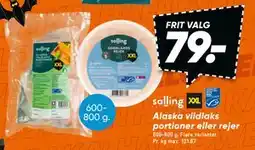 Bilka Alaska vildlaks portioner eller rejer, DKK 79 tilbud