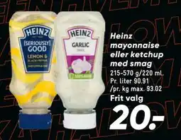 Bilka Heinz mayonnaise eller ketchup med smag, DKK 20 tilbud
