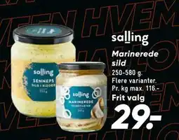 Bilka Marinerede sild, DKK 29 tilbud