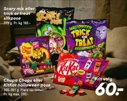 Bilka Chupa Chups eller KitKat halloween pose, DKK 60 tilbud