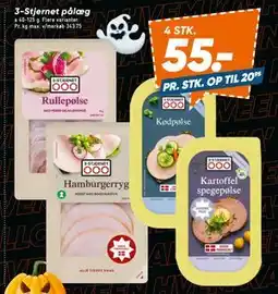 Bilka 3-Stjernet pålæg, DKK 55 tilbud