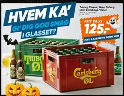 Bilka Tuborg Classic, Grøn Tuborg eller Carlsberg Pilsner, DKK 125 tilbud