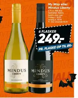 Bilka My Way eller Mindus Liberty, DKK 249 tilbud