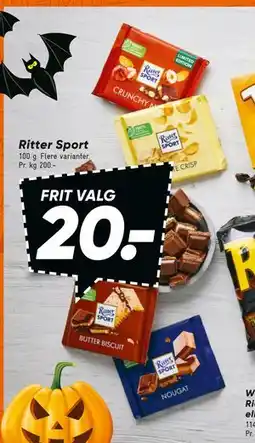 Bilka Ritter Sport, DKK 20 tilbud