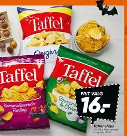 Bilka Taffel chips, DKK 16 tilbud
