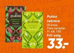 Bilka Pukka tebreve, DKK 33 tilbud