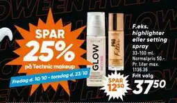 Bilka SPAR 25% på Technic makeup tilbud