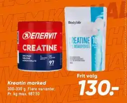 Bilka Kreatin marked, DKK 130 tilbud
