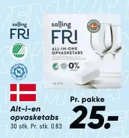 Bilka Alt-i-en opvasketabs, DKK 25 tilbud