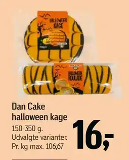 Føtex Dan Cake halloween kage, DKK 16 tilbud