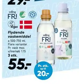 Bilka Flydende vaskemiddel, DKK 55 tilbud
