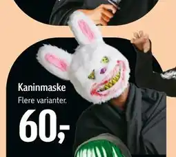 Føtex Kaninmaske, DKK 60 tilbud