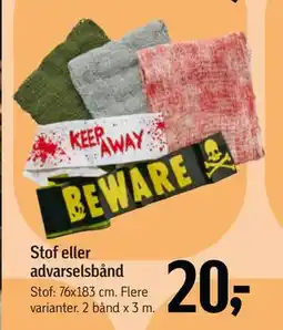 Føtex Stof eller advarselsbånd, DKK 20 tilbud