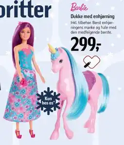 Føtex Dukke med enhjørning, DKK 299 tilbud