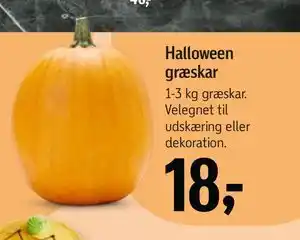 Halloween græskar, DKK 18