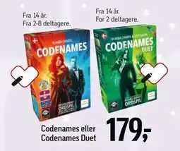 Føtex Codenames eller Codenames Duet, DKK 179 tilbud