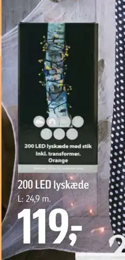 Føtex 200 LED lyskæde, DKK 119 tilbud