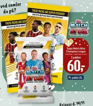 Føtex Topps Match Attax Champions League, DKK 60 tilbud