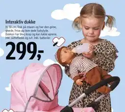 Føtex Interaktiv dukke, DKK 299 tilbud
