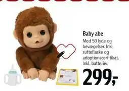 Føtex Baby abe, DKK 299 tilbud