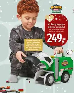 Føtex Mr. Dusty legetøjsædende skraldebil, DKK 249 tilbud