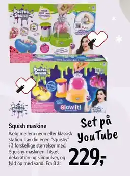 Føtex Squish maskine, DKK 229 tilbud