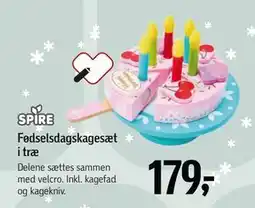 Føtex Fødselsdagskagesæt i træ, DKK 179 tilbud