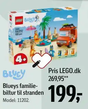 Føtex Blueys familie-biltur til stranden, DKK 199 tilbud