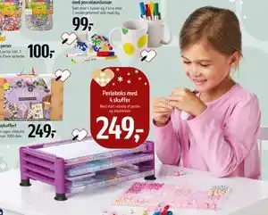 Føtex Perleboks med 4 skuffer, DKK 249 tilbud