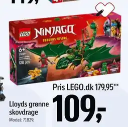 Føtex Lloyds grønne skovdrage, DKK 109 tilbud