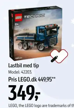 Føtex Lastbil med tip, DKK 349 tilbud