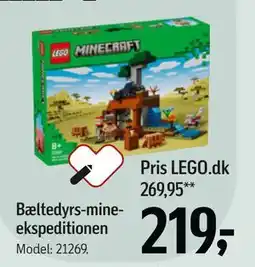 Føtex Bæltedyrs-mineekspeditionen, DKK 219 tilbud