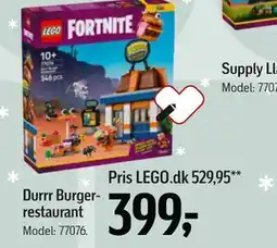 Føtex Durrr Burgerrestaurant, DKK 399 tilbud