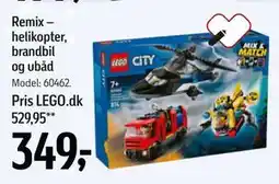 Føtex Remix – helikopter, brandbil og ubåd, DKK 349 tilbud