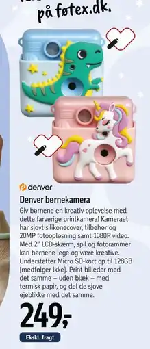 Føtex Denver børnekamera, DKK 249 tilbud