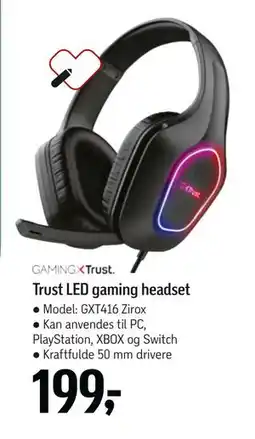 Føtex Trust LED gaming headset, DKK 199 tilbud