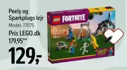 Føtex Peely og Sparkplugs lejr, DKK 129 tilbud