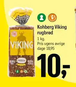 Føtex Kohberg Viking rugbrød, DKK 10 tilbud