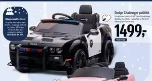Føtex Dodge Challenger politibil, DKK 1499 tilbud