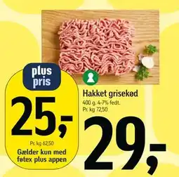 Føtex Hakket grisekød, DKK 29, App-pris tilbud