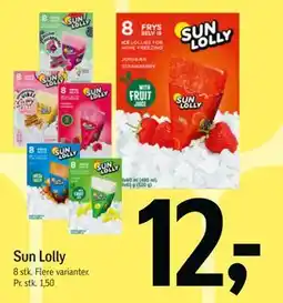 Føtex Sun Lolly, DKK 12 tilbud